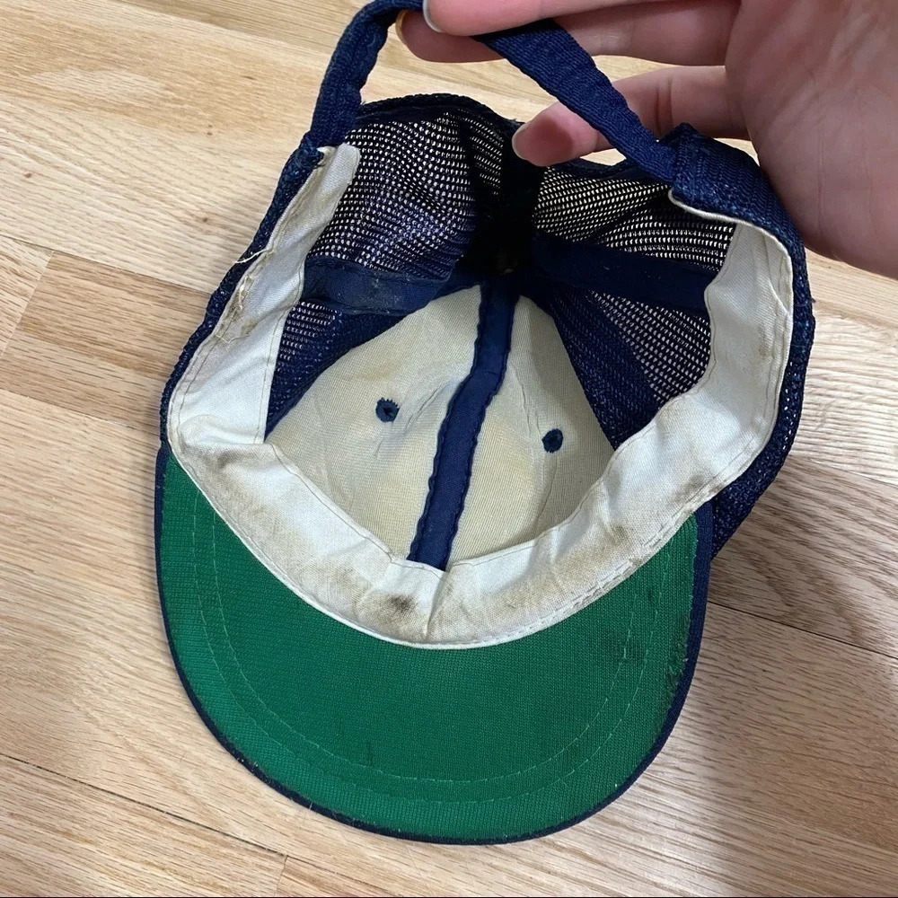 Vintage Dallas Cowboys Mesh Back Hat Kids NFL 90s Football Blue
